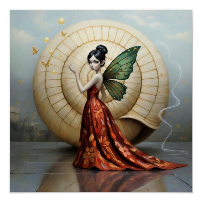 Póster Whimsical Flower Fairy (Anverso)