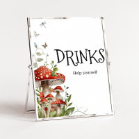 Whimsical Fungi Mushroom Fall Bebidas Baby Shower