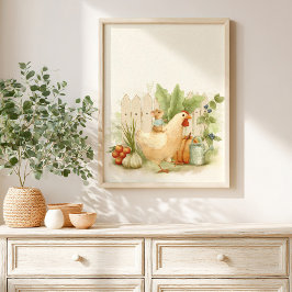 Póster  Whimsical Garden Storybook kids Poster