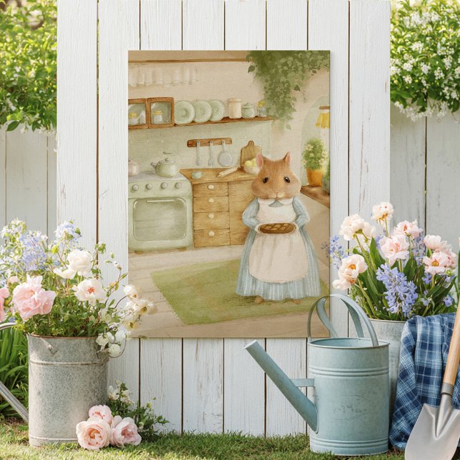 Póster Whimsical hamster Storybook kids Poster (Subido por el creador)