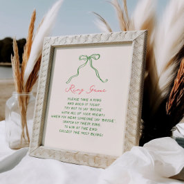 Póster Whimsical Quirky Juego De Anillo Escrito A Mano