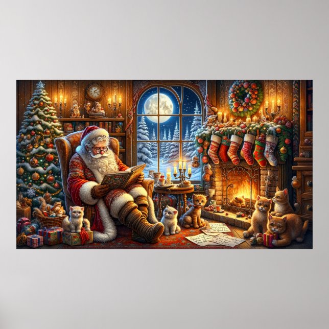Póster Whimsical Santa Poster (Frente)