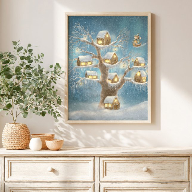 Póster  Whimsical Treehouse Storybook kids Poster (Subido por el creador)