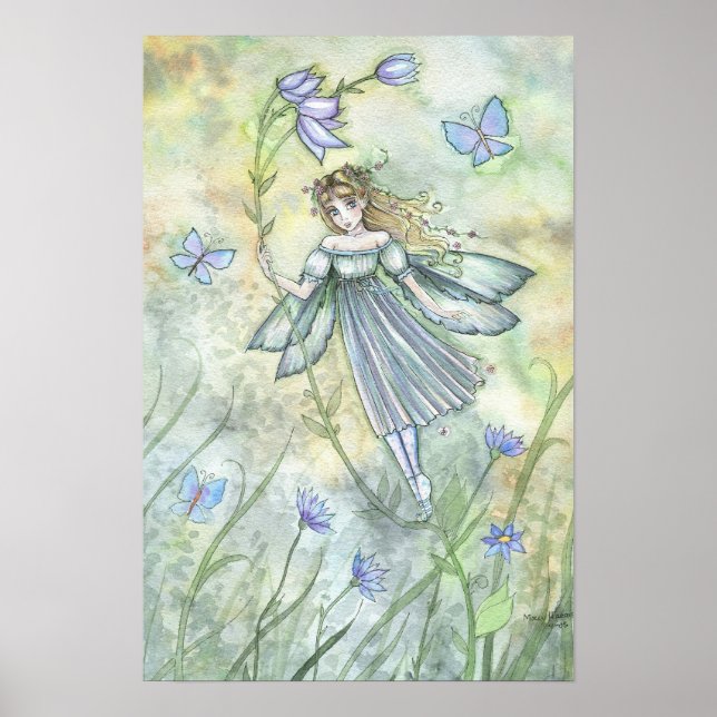 Póster Whimsical Wind Fairy Fairy Poster de Molly Harriso (Frente)