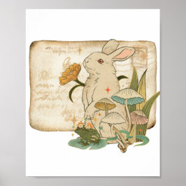 Póster Whimsical Woodland Friends