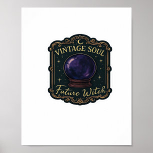 Póster Whimsigoo Fantasía Bosques Místicos, Luna y Mágica