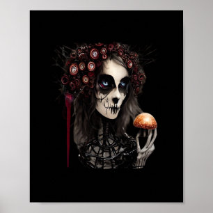 Póster Whimsigoth - Lunas clásicas y jardines embrujados