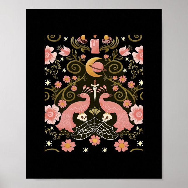 Póster Whimsigoth Midnight Garden Graphic (Frente)
