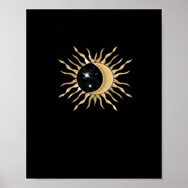 Póster Whimsigoth Sun Moon Space Classic (Frente)
