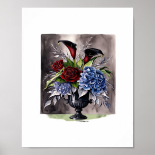 Póster Whimsigothic - Classi estético de la vesícula flor