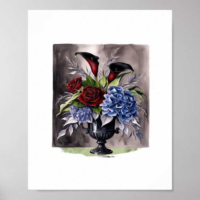 Póster Whimsigothic - Classi estético de la vesícula flor (Frente)