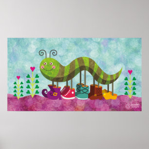 Póster whimsy caterpillar