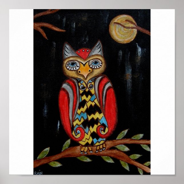 Póster Whimsy Owl (Frente)