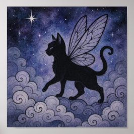 Póster WhimsyBlackCatFairy