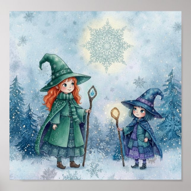 Póster WhimsySnowFlakeWitch (Frente)