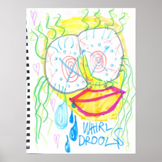 Póster "WHiRL-DROOL$" de thaddeus & crimson Adam Moyer (Frente)