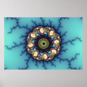 Póster Whirlpool - poster del fractal