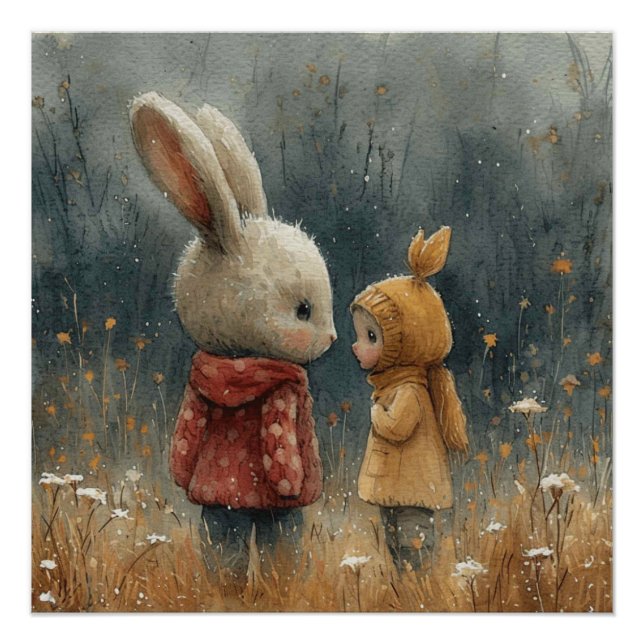 Póster Whisker Wonderland: Un Poco de Fantasía Bunny (Anverso)