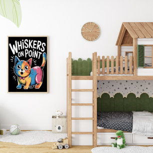 Póster Whiskers Flawless Feline Whiskers