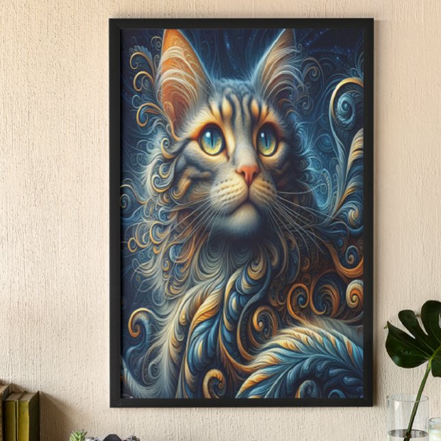 Póster Whiskers y Sapphire: Una mirada de ojos azules gat (Subido por el creador)