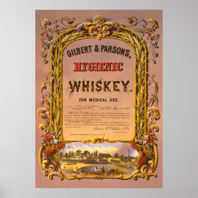 Póster Whiskey higiénico: 1860 - Poster (Frente)