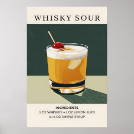 Póster Whiskey Sour