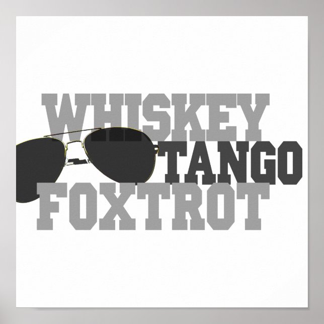 Póster Whiskey Tango Foxtrot - Aviones (Frente)