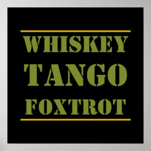 Póster Whiskey Tango Foxtrot WTF