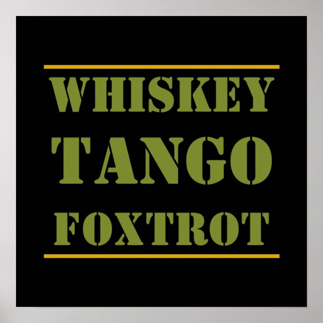 Póster Whiskey Tango Foxtrot WTF (Frente)