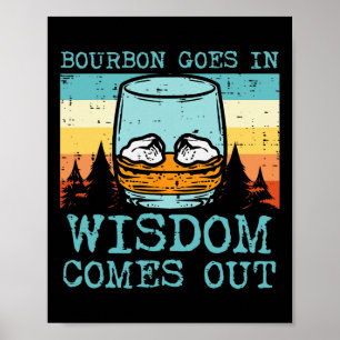 Póster Whiskey Viene Con Sabiduría Y Sale Del Dia De Los 
