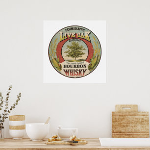 Póster Whisky De Borbón De Cobre Fina.