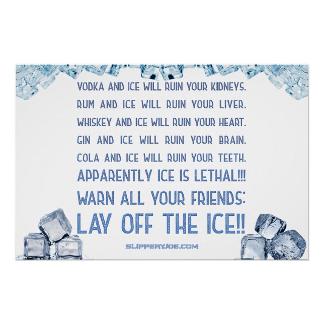 Póster whisky de cola de ron con alcohol de SlipperyJoe (Anverso)