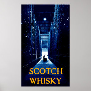 Póster whisky escocés