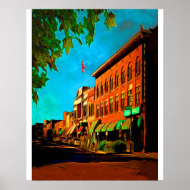 Póster "Whisky Row Prescott" "Prescott Art"