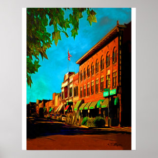 Póster "Whisky Row Prescott" "Prescott Art"