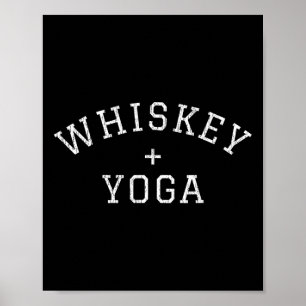 Póster Whisky + Yoga