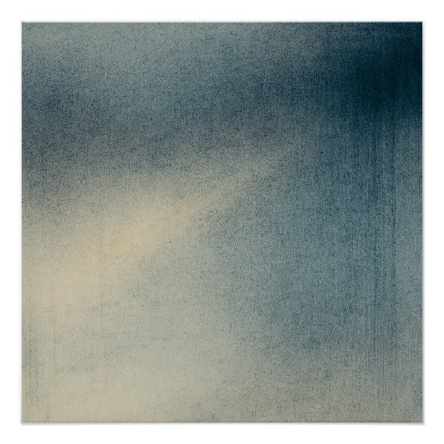 Póster Whisper of the Rainlight Pt2 Japandi Blue (Anverso)