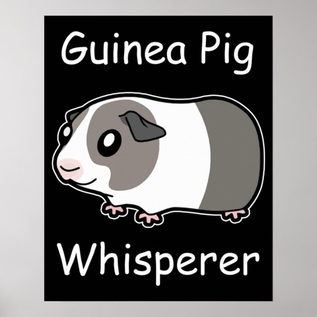 Póster Whisperer de cerdo de Guinea (Frente)