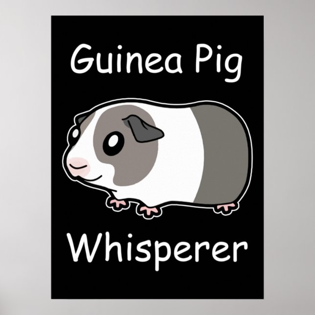 Póster Whisperer de cerdo de Guinea (Frente)