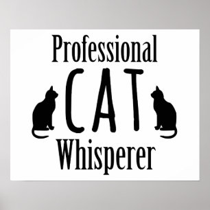 Póster Whisperer de gato profesional