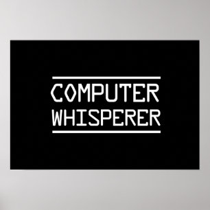Póster Whisperer del ordenador