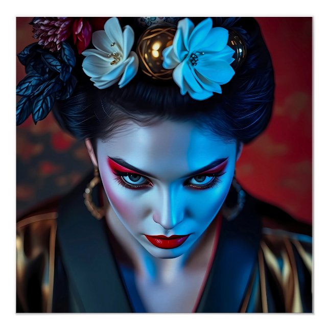 Póster Whispers of Kyoto - Geisha in Glanz Nah Aufnahme (Anverso)