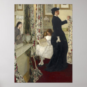 Póster Whistler - Armonía en verde y rosa, Sala de música
