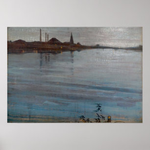 Póster Whistler - In Blue And Silver 1871