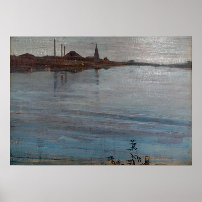 Póster Whistler - In Blue And Silver 1871 (Frente)