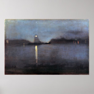 Póster Whistler - Nocturne 1870