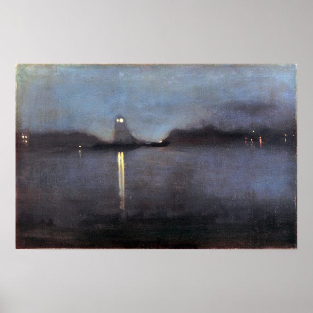 Póster Whistler - Nocturne 1870 (Frente)