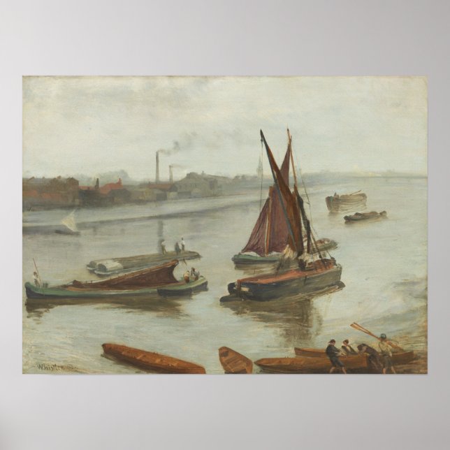 Póster Whistler - Old Battersea Reach (Frente)