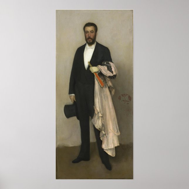 Póster Whistler - Portrait Of Theodore Duret (Frente)