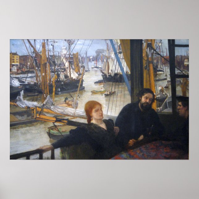 Póster Whistler - Wapping On Thames 1860 (Frente)